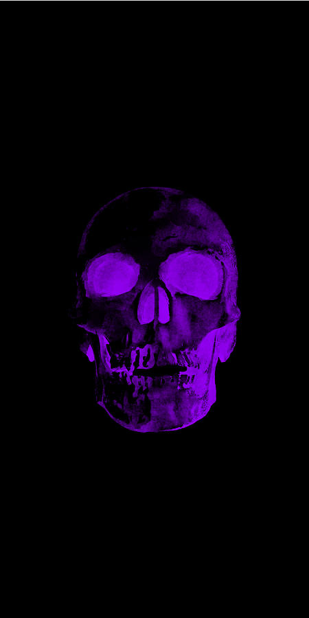 Vintage Ghost Purple Skull by Utatwo