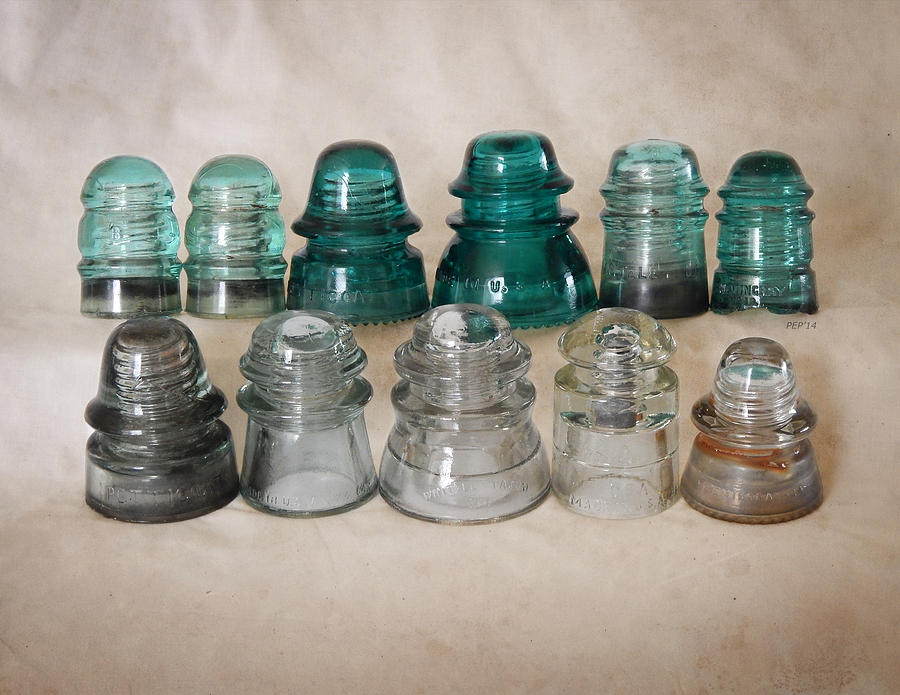 Vintage Glass Insulators  Photograph by Phil Perkins