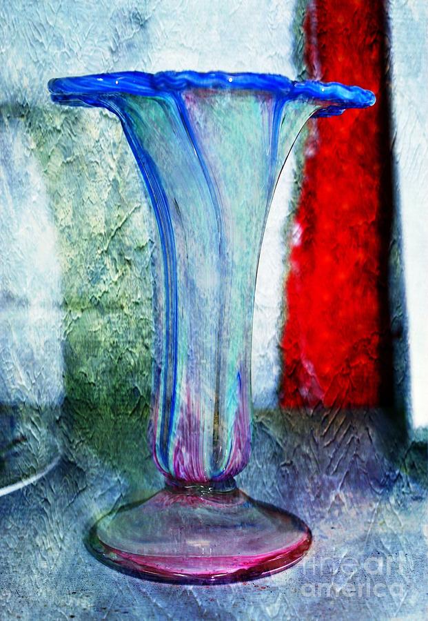 Vintage Glass Vase Photograph by Judy Palkimas
