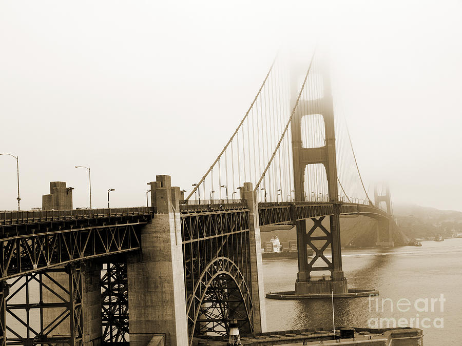 Vintage Golden Gate Photograph by Brenda Kean