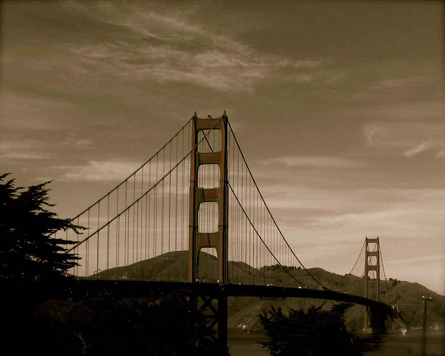 Vintage Golden Gate Photograph by Kandy Hurley