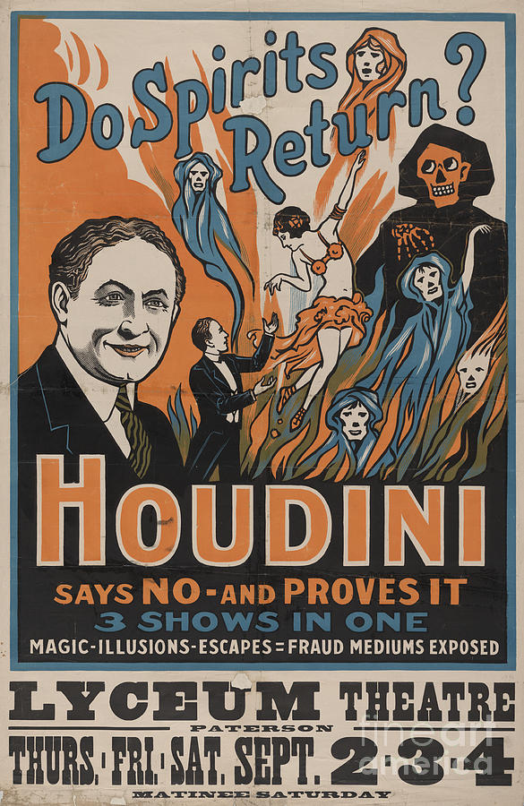 Vintage Houdini Poster Photograph by Action