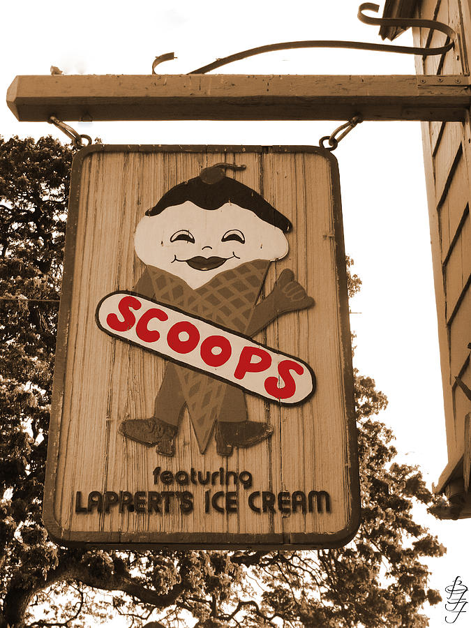 Ice Cream Photograph - Vintage Ice Cream Shop by Brooke Fuller