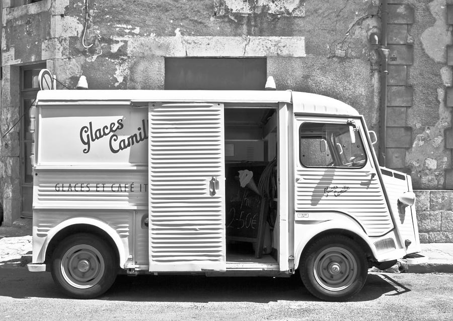 Vintage photo-Ice Cream Truck-The Velvet Kind-8x10 in. 