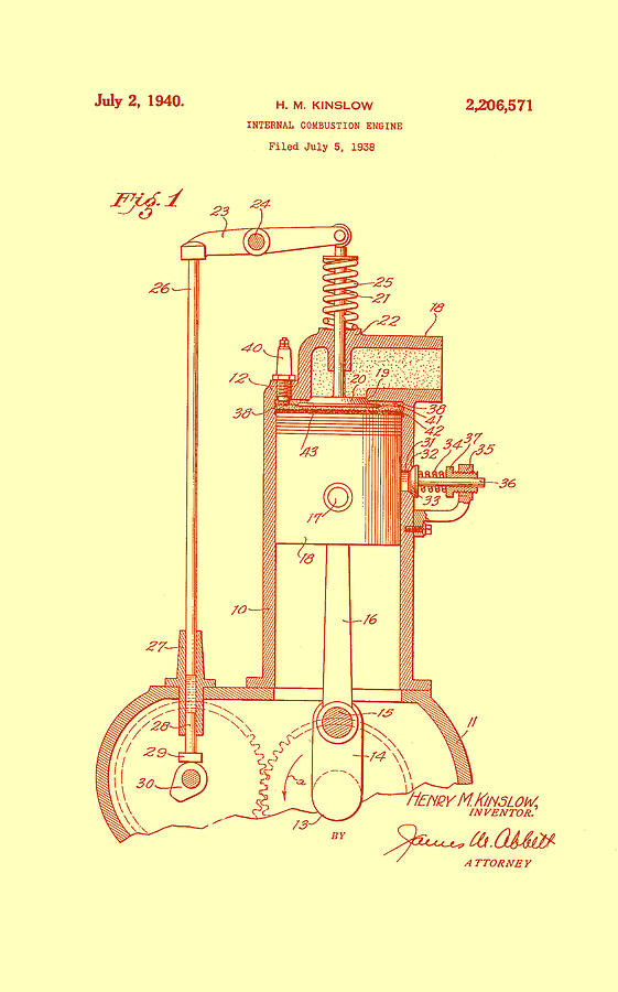 Details about   Original 1908 EARLY Car Engine Valve US Patent Art Print Mechanic Prints 528 