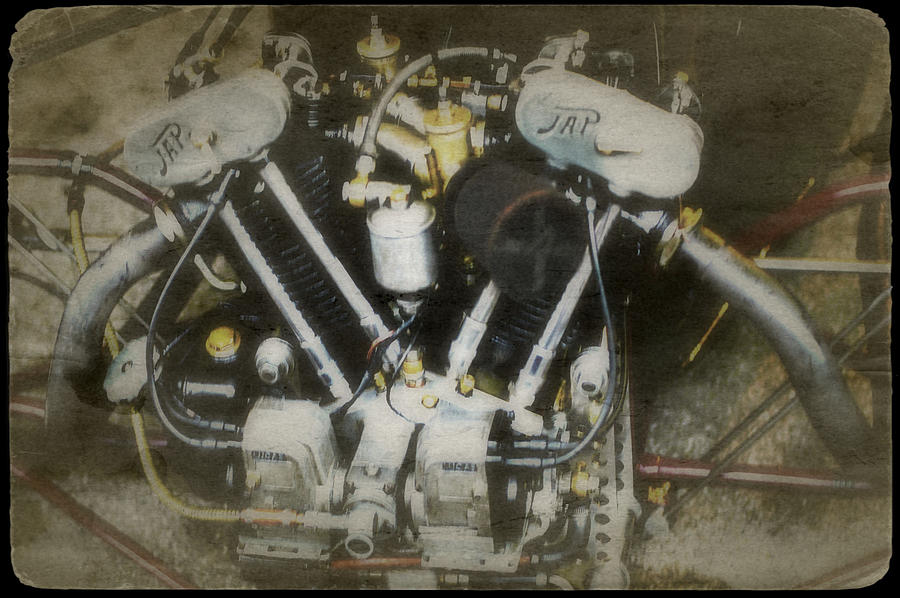 Vintage JAP Motorcycle Engine  Photograph by John Colley