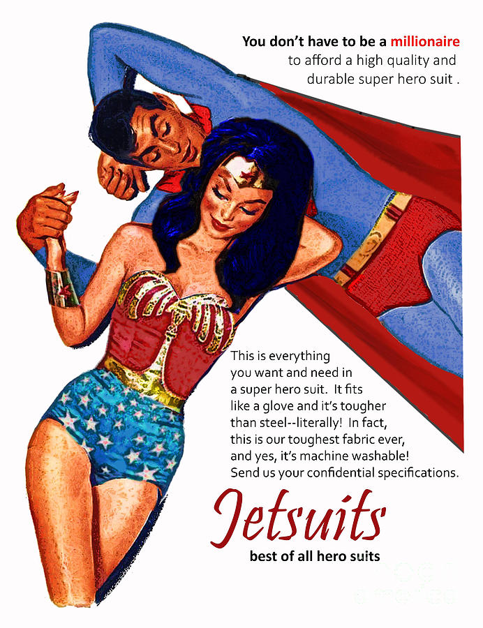 Vintage Jetsuit Advertisement Digital Art by David Caldevilla