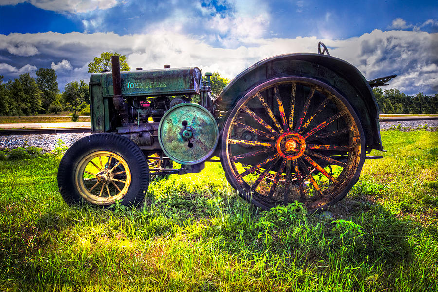 Vintage John Deere Photograph by Debra and Dave Vanderlaan - Fine Art ...