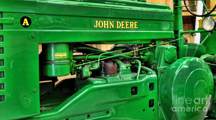 Transportation Photograph - Vintage John Deere Tractor by Paul Ward