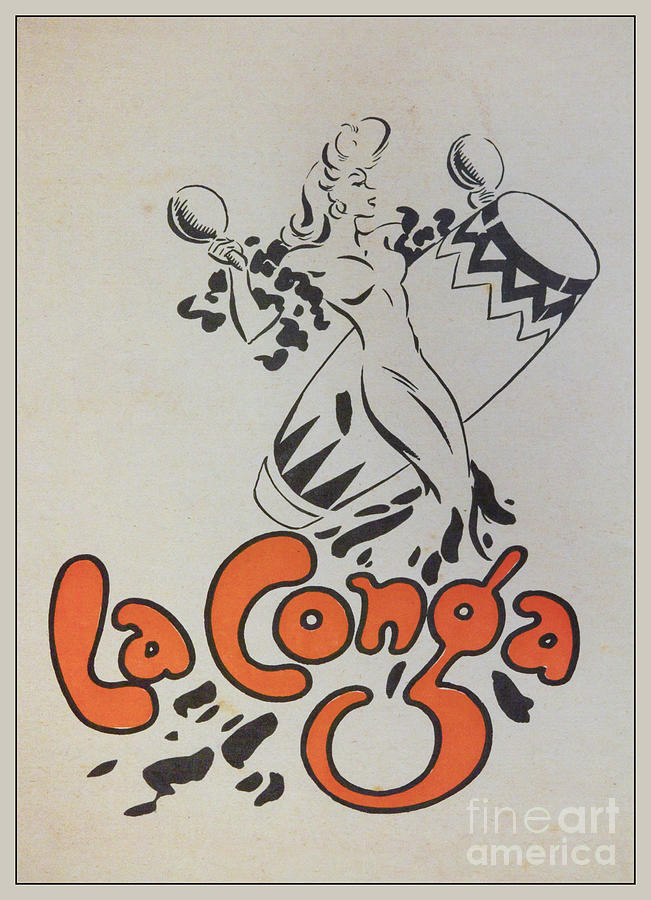 Music Photograph - Vintage La Conga poster by B Christopher