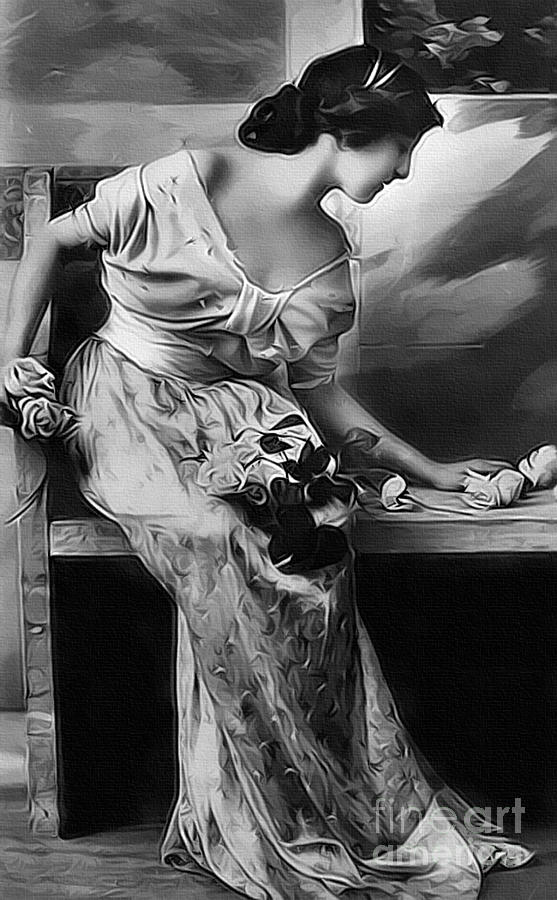 Vintage Lady VI Rose  Limited Sizes Photograph by Lesa Fine