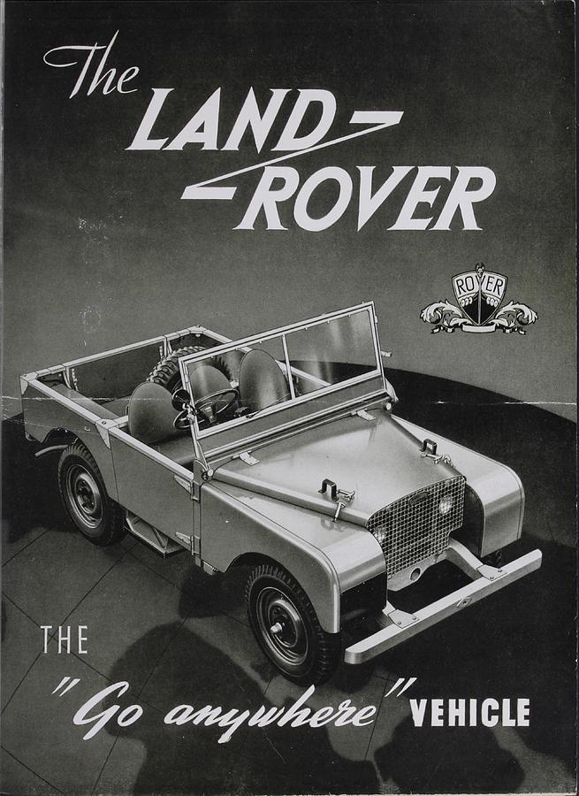 Vintage Photograph - Vintage Land Rover Advert by Georgia Clare