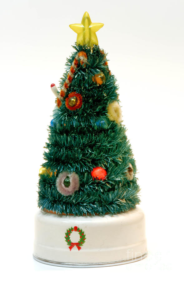 Christmas Photograph - Vintage Lighted Christmas Tree Decoration by Amy Cicconi