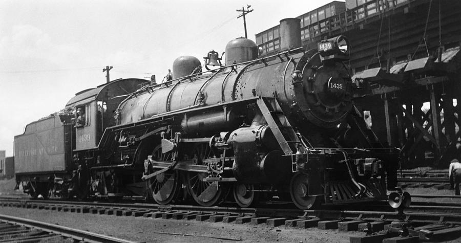 Train Photograph - Vintage Locomotive by Henri Bersoux