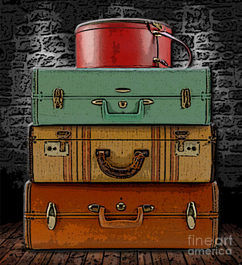Vintage Luggage Mixed Media by Marvin Blaine
