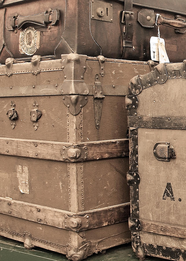 Vintage Luggage No. 1 Photograph by Brooke T Ryan