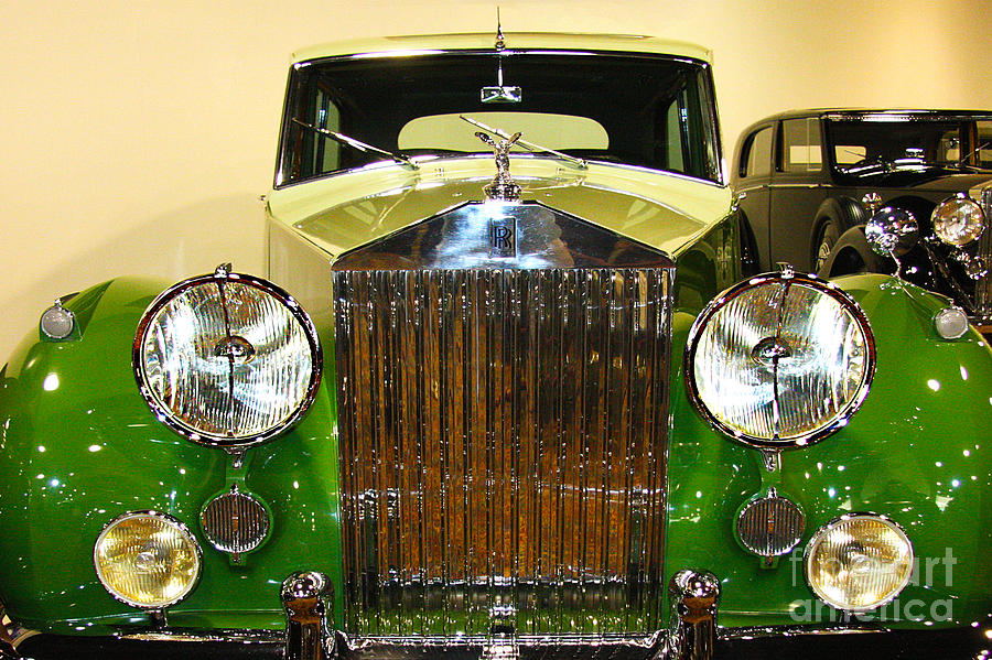 Vintage Luxury Green Rolls Royce  Photograph by Jerry Cowart