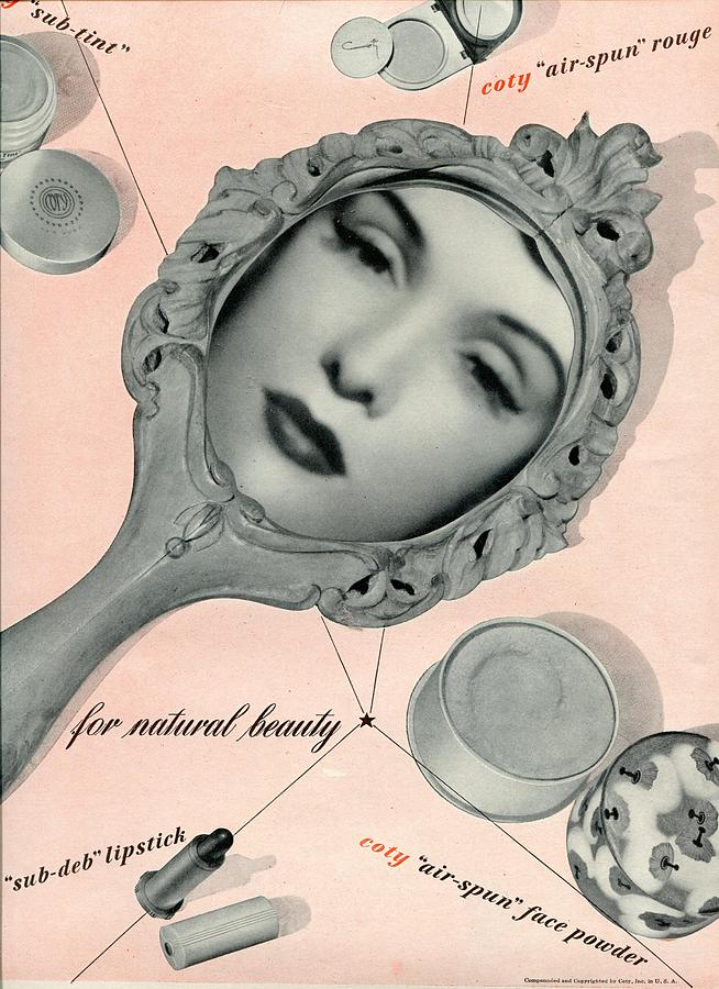 Black And White Photograph - Vintage Make Up Advert by Georgia Clare