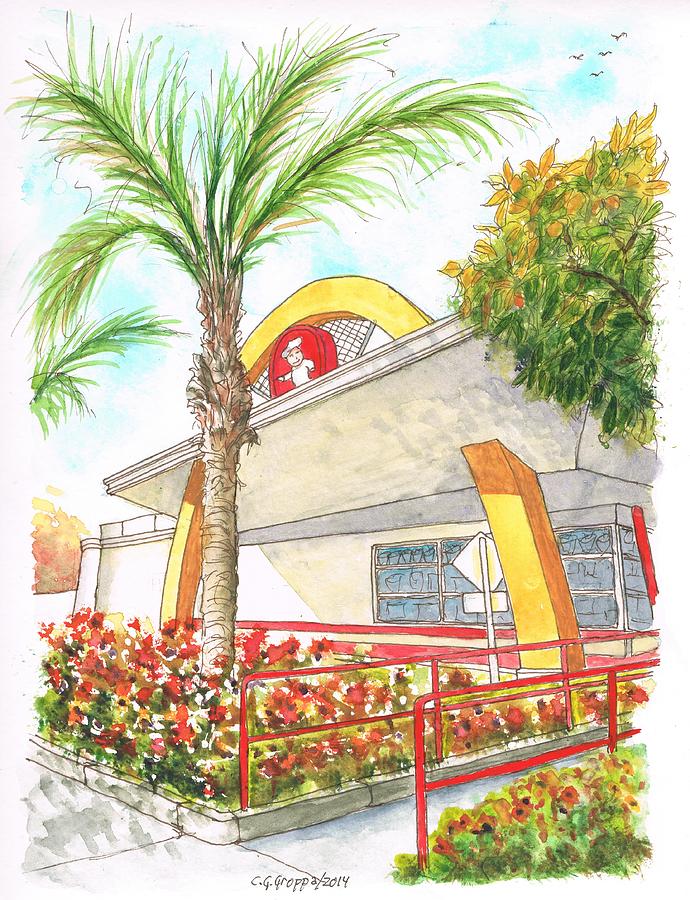 Vintage McDonalds in Whittier - California Painting by Carlos G Groppa