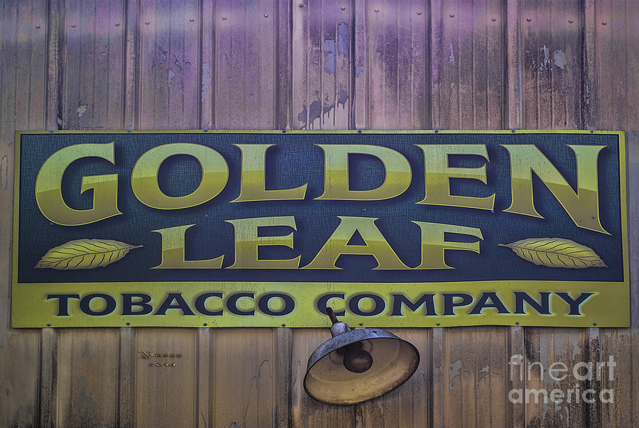 Vintage Metal Tobacco Sign  Photograph by Melissa Messick