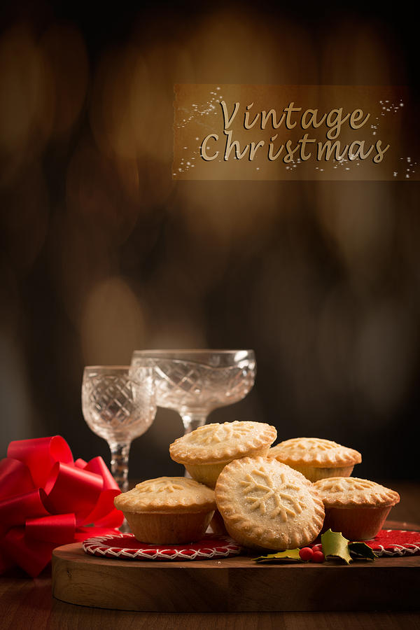 Christmas Photograph - Vintage Mince Pies by Amanda Elwell