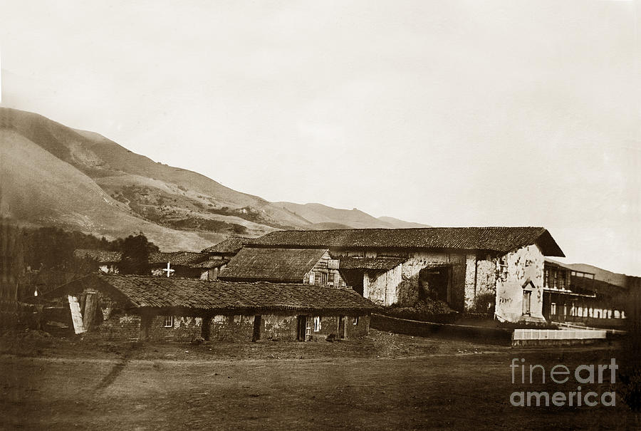San Jose Photograph - Vintage Mission San Jose de Guadalupe California  circa 1852 by Monterey County Historical Society