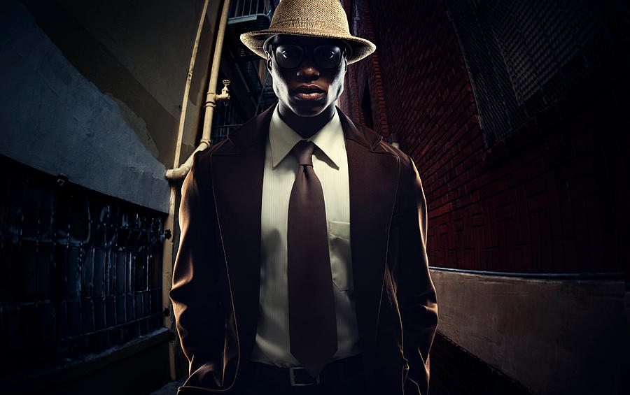 Vintage Mobster Business Man Photograph by RyanJLane