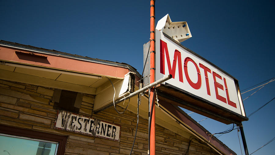 vintage Motel sign the Westerner Coleman TX Photograph by Trace Ready ...