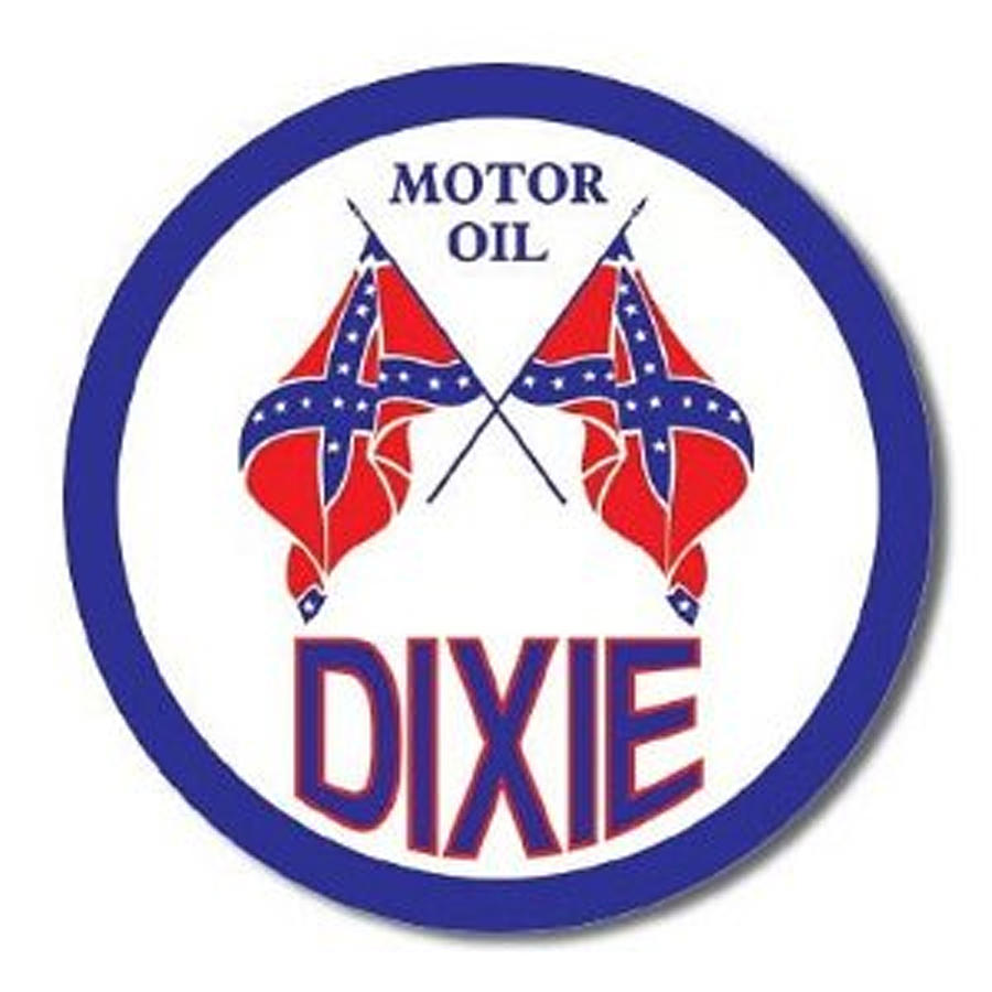 Vintage Motor Oil Dixie Tin Sign Digital Art by Marvin Blaine