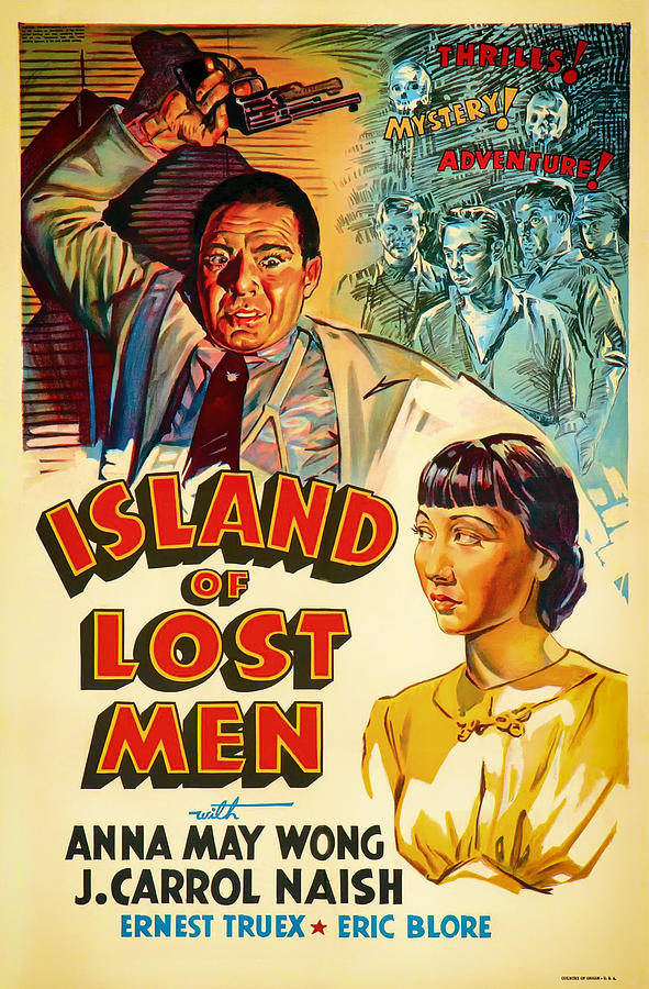 Vintage Photograph - Vintage Movie Poster - Island of Lost Men1933 by Mountain Dreams