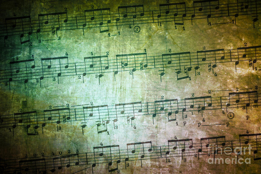 Vintage Music Sheet Photograph by Carlos Caetano