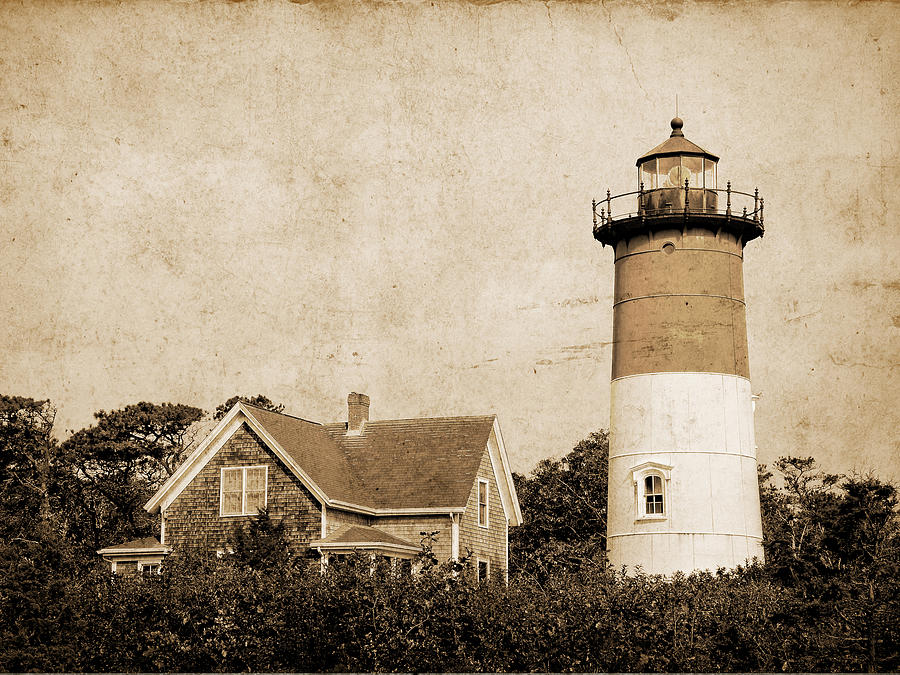 Vintage Nauset Lighthouse Photograph by David Simpson - Fine Art America