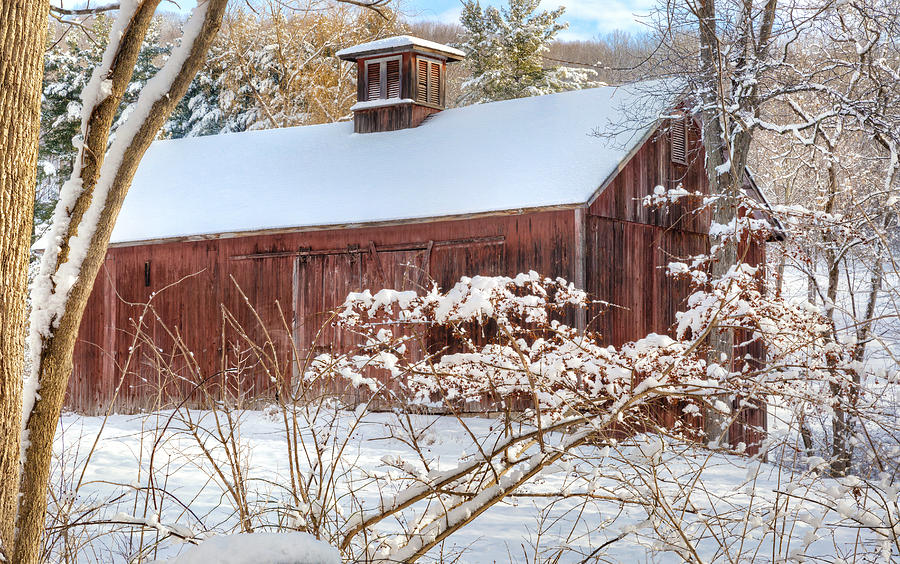 Barn Photograph - Vintage New England Barn by Bill Wakeley