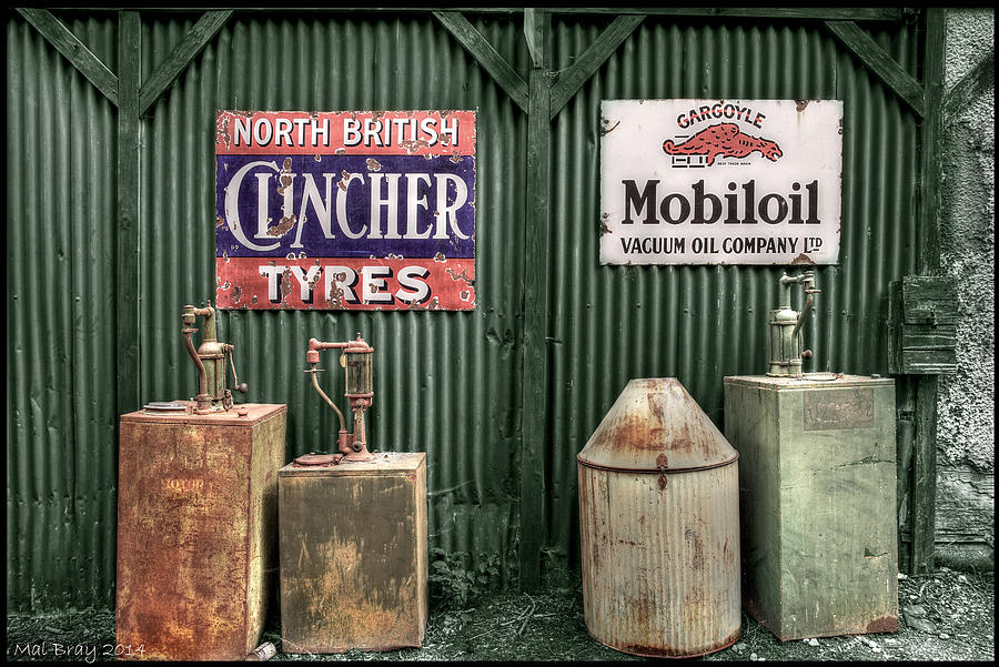 Vintage Oil Lubester Tanks Photograph by Mal Bray