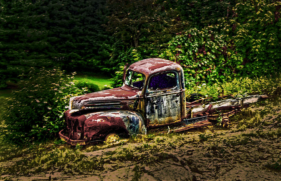 Vintage Old Fortys Pickup Photograph by Randall Branham