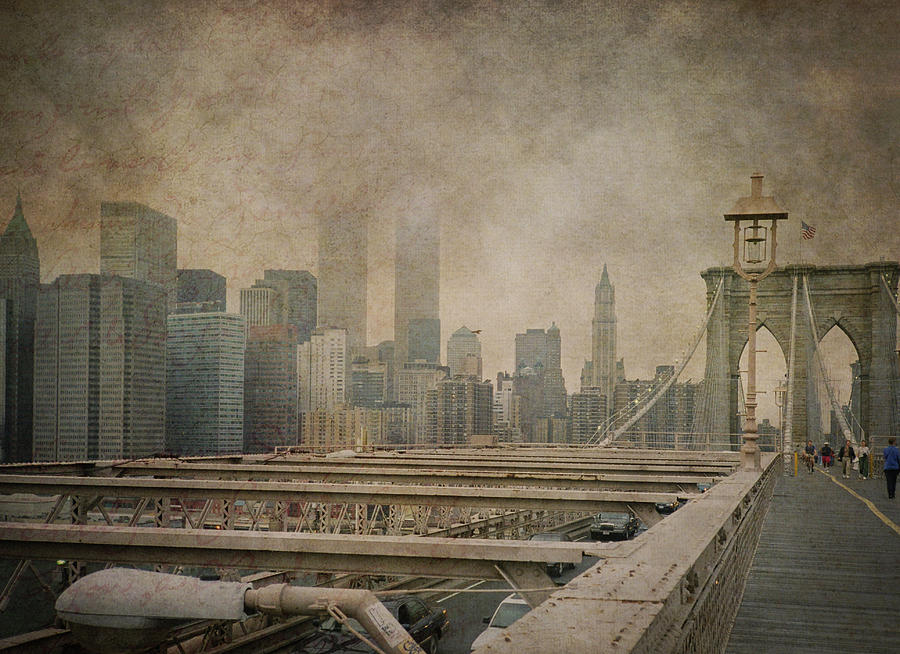 Tin Sign World Tour  Central Park New York City Skyline Bridge Metal Plate 8X12" 