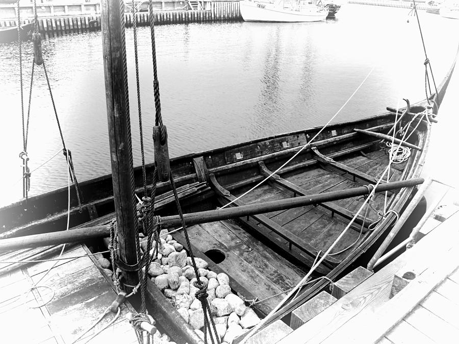Vintage Old Wooden Boat Photograph by Jenny Hudson