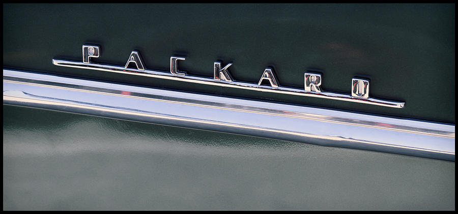 Vintage Photograph - Vintage Packard Insignia by Tony Grider