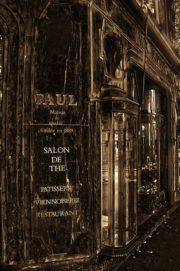 Vintage Paris Bakery Photograph by Andrew Fare