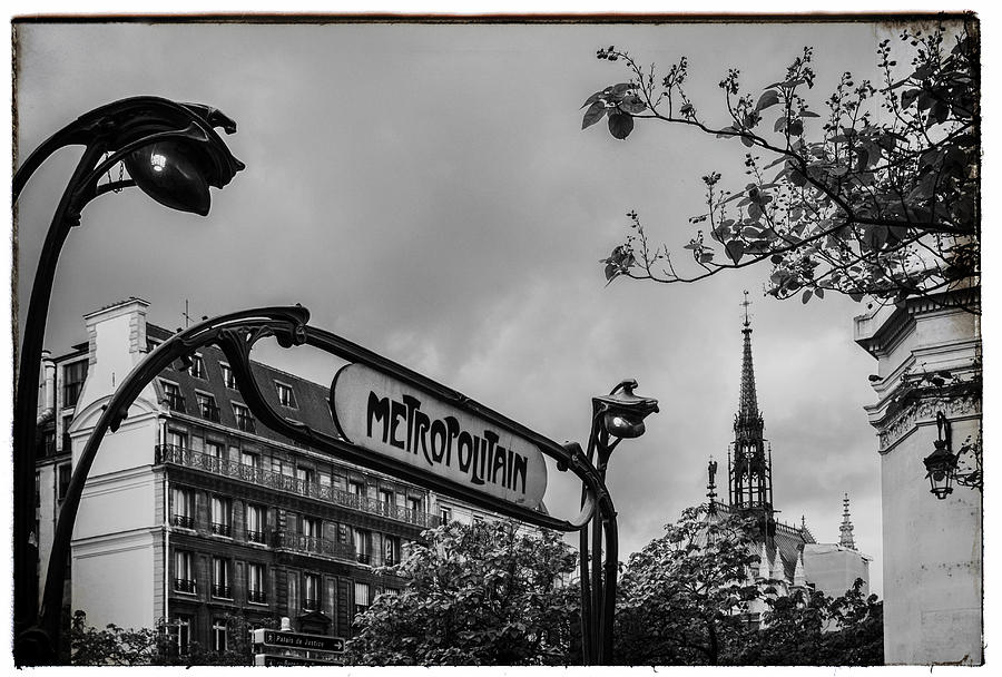 Vintage Paris Metro Photograph by Georgia Clare