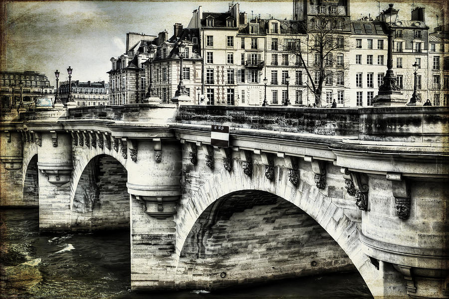 Vintage Paris Point Neuf Photograph by Evie Carrier