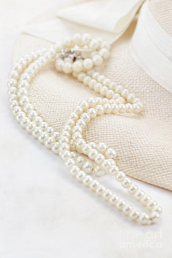 Vintage Pearls Photograph by Stephanie Frey