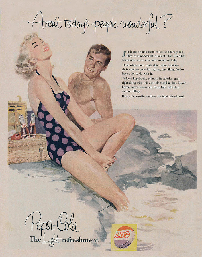 Vintage Pepsi Cola Advert Photograph by Georgia Clare