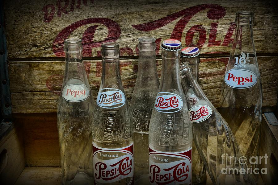 Vintage Pepsi Crate and Bottles Photograph by Paul Ward