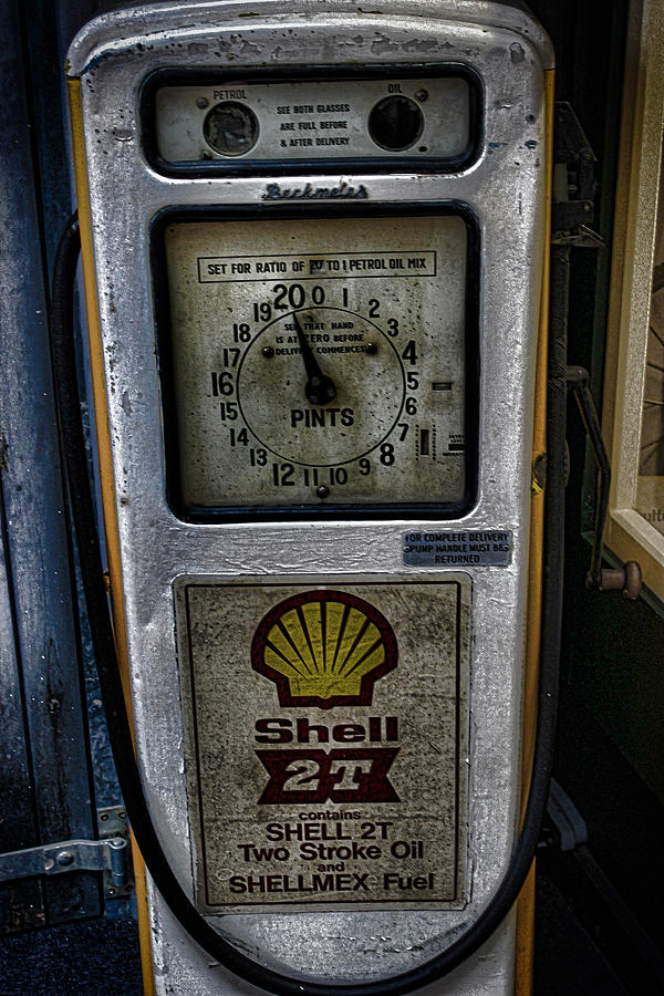 Car Photograph - Vintage Petrol Pump by Martin Newman