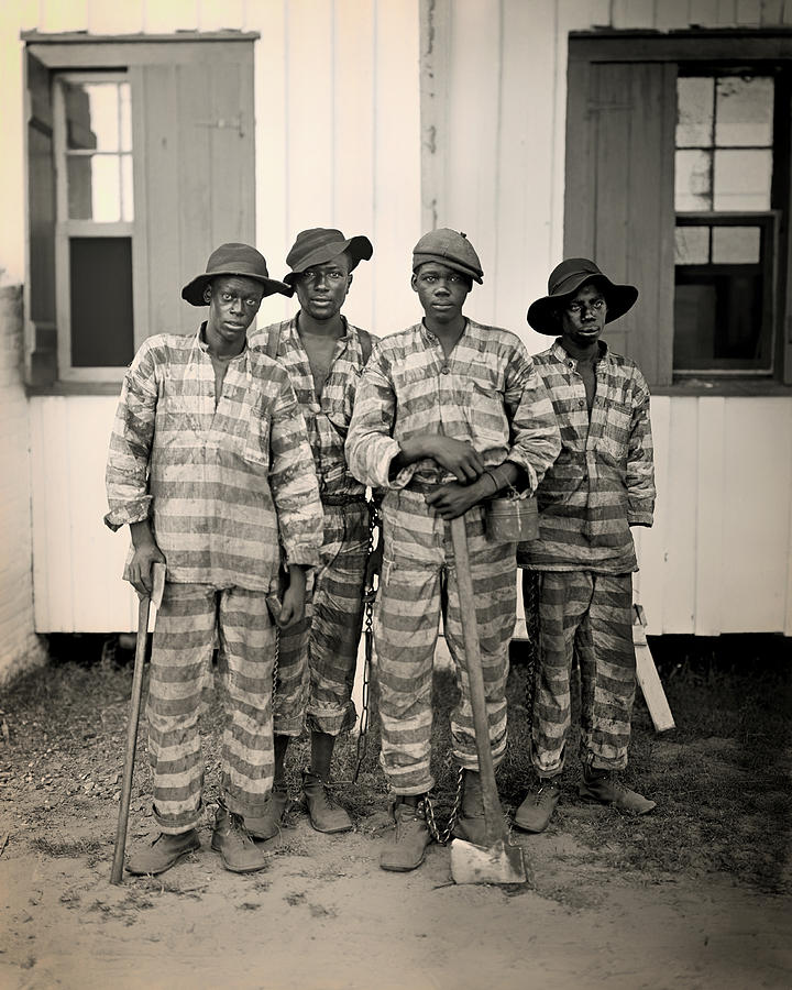 Vintage Photo of A Southern Chain Gang Photograph by Mountain Dreams