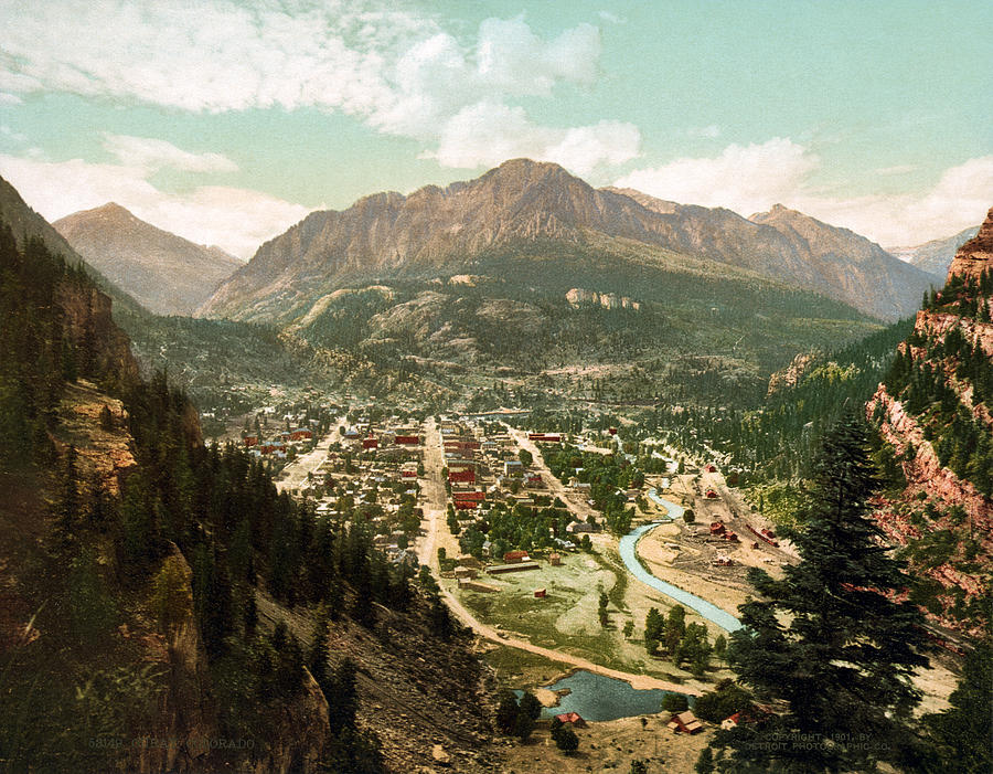 Vintage Photograph of Ouray Colorado - 1901 Photograph by Eric Glaser