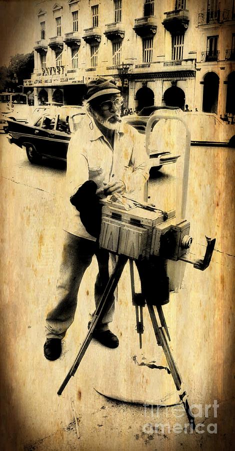 Vintage Photograph - Vintage Photographer Tintype by John Malone Halifax Photographer