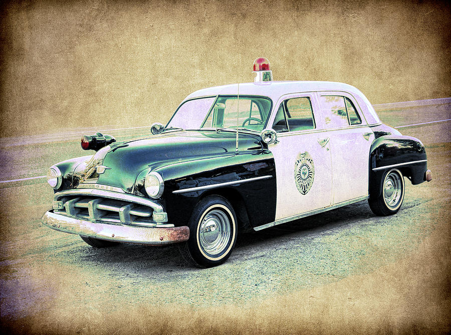 Vintage Plymouth Cop Car Photograph by Steve McKinzie