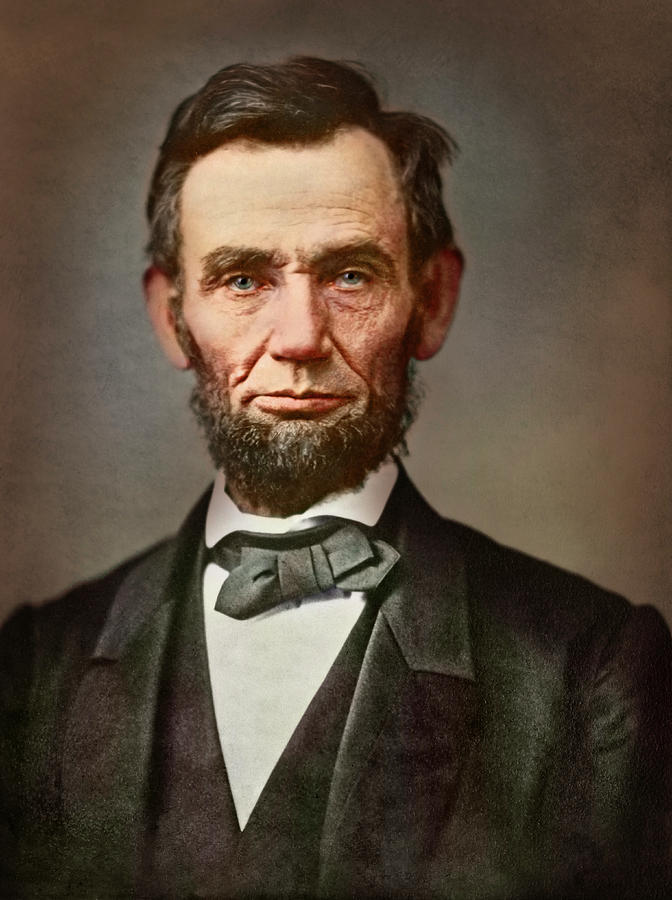 Vintage Portrait Of President Abraham Photograph by Stocktrek Images
